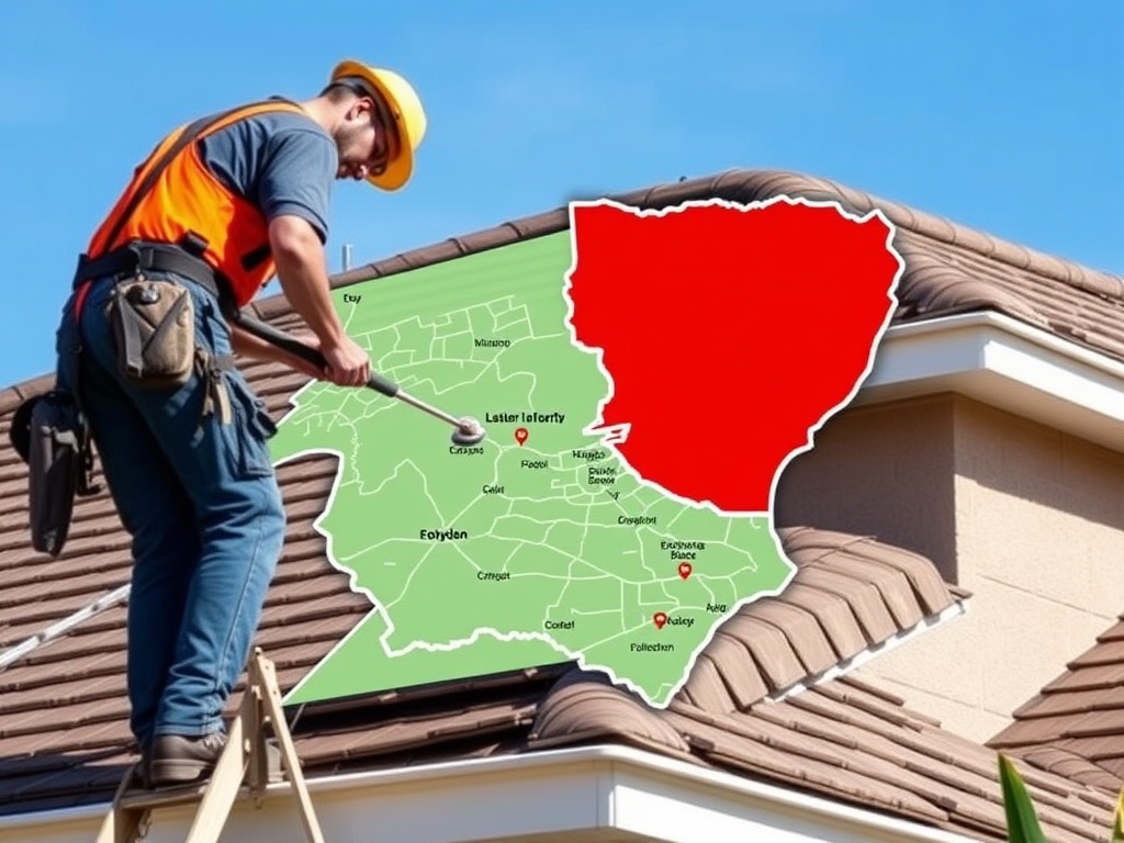 Orlando Top Roofers service area map — Florida